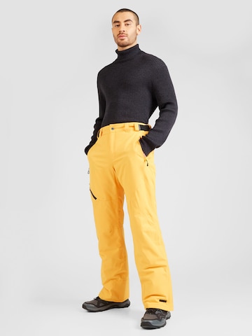 Regular Pantalon de sport ICEPEAK en jaune