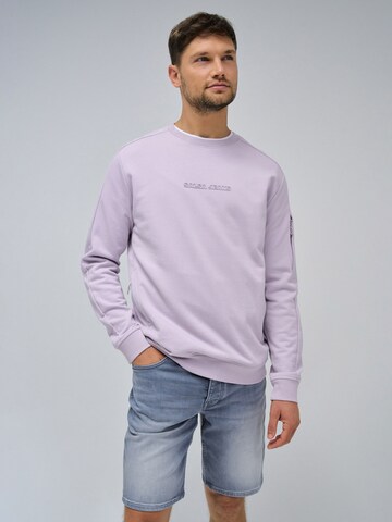 Salsa Jeans Sweatshirt in Lila: voorkant