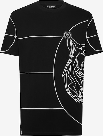 Plein Sport Shirt 'Tiger' in Zwart: voorkant