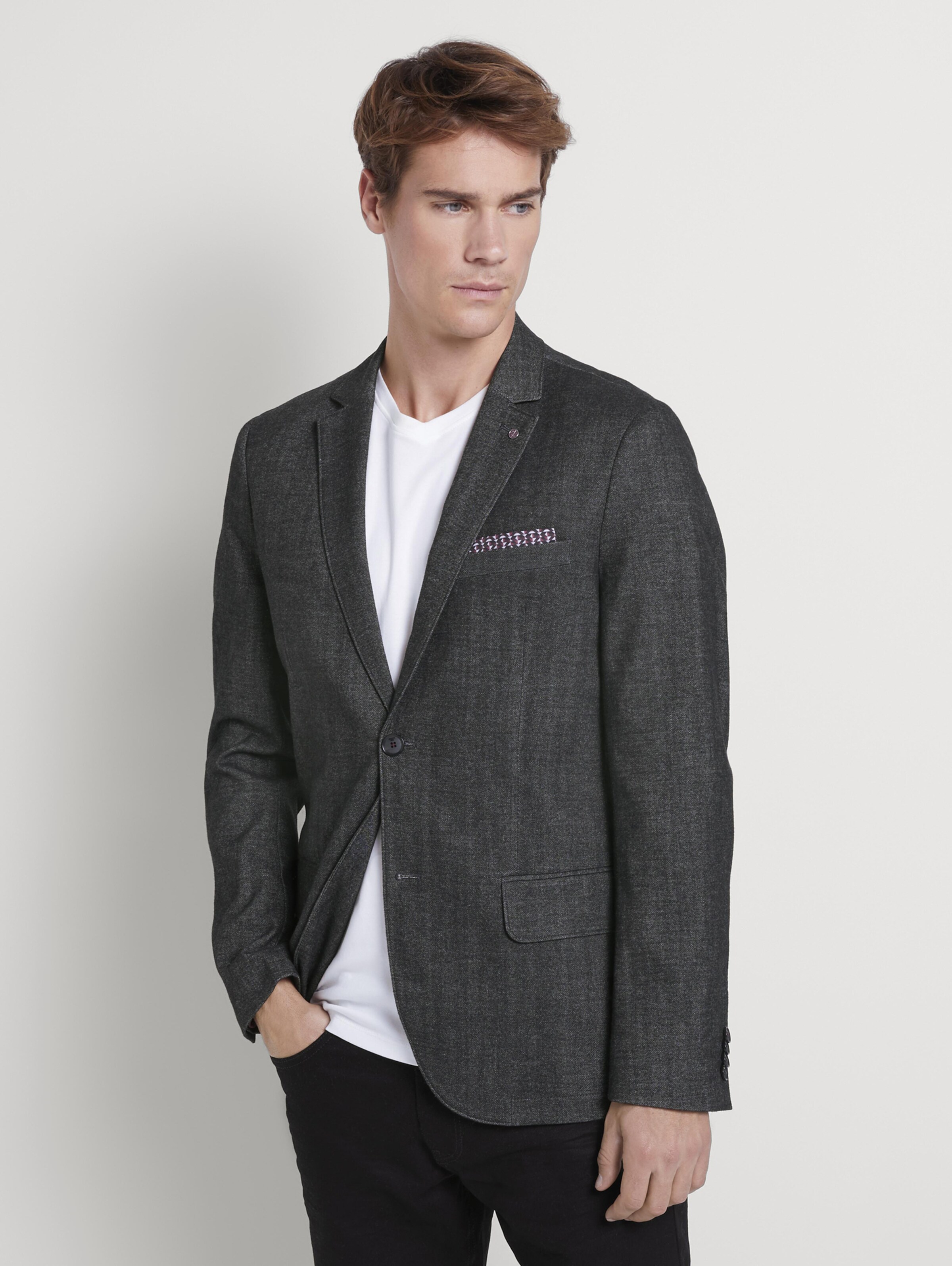 Männer Anzüge & Sakkos TOM TAILOR Sakko in Dunkelgrau - YH87335 Männer Anzüge & Sakkos TOM TAILOR Sakko in Dunkelgrau - YH87335
