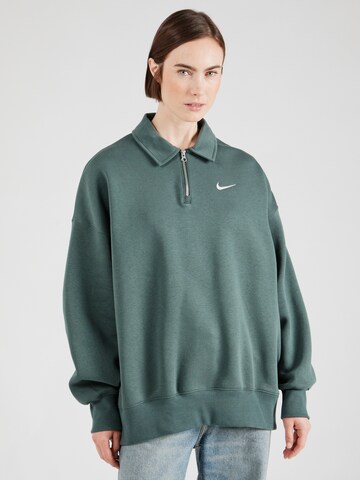 Nike Sportswear Sweatshirt 'Phoenix Fleece' i grön: framsida
