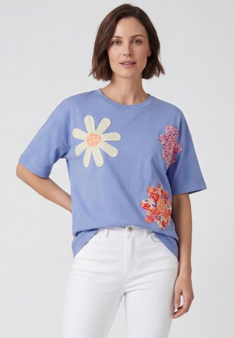 Usha - Camiseta en azul: frente