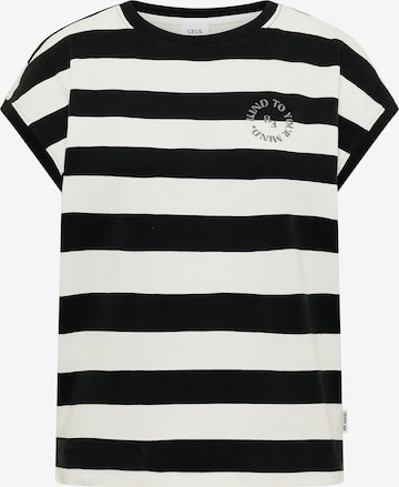 CECIL Shirt 'Be Kind' in Black: front
