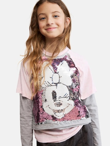 T-Shirt 'Minnie Mouse' Desigual en rose : devant