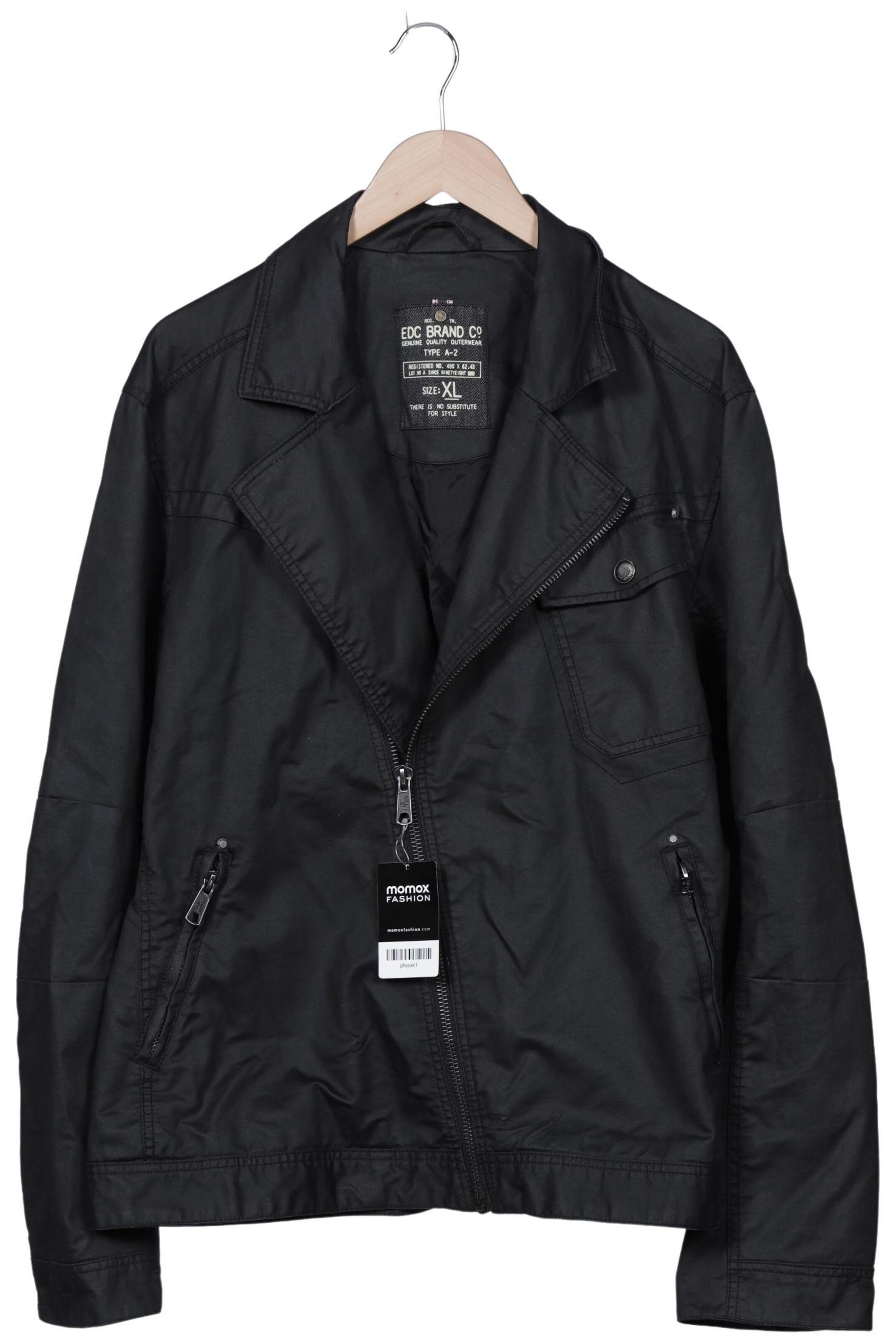 EDC BY ESPRIT Jacket & Coat in XL in Black: front