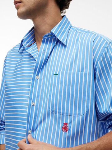 TOMMY HILFIGER Comfort fit Overhemd in Blauw