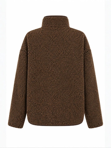 MixRay Fleece jacket 'Sweatshirts' in Brown