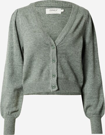 Cardigan 'LEVA' ONLY en vert : devant