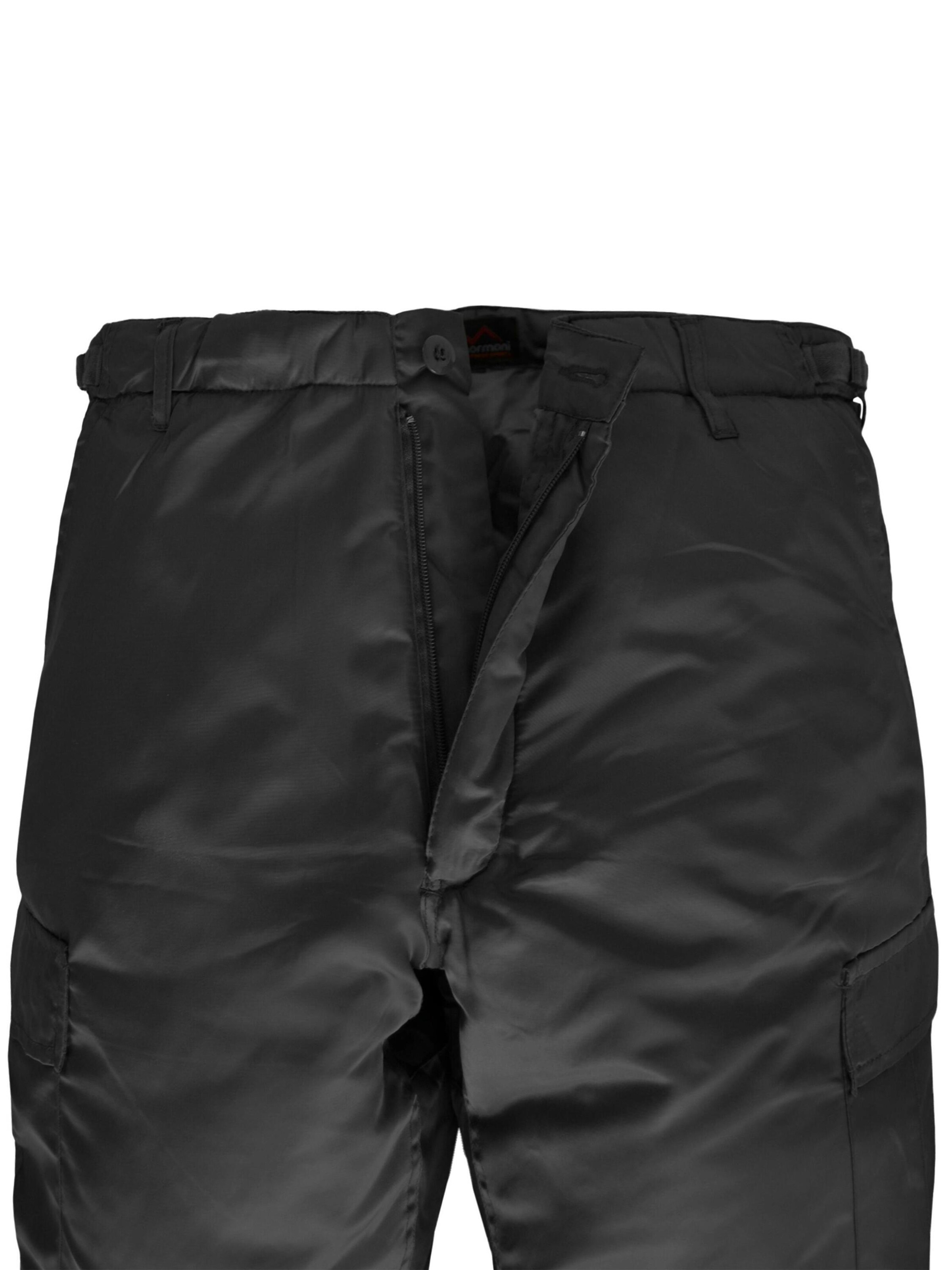 Regular Pantalon de sport normani en noir