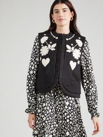 Fabienne Chapot Bodywarmer 'Berry' in Zwart: voorkant