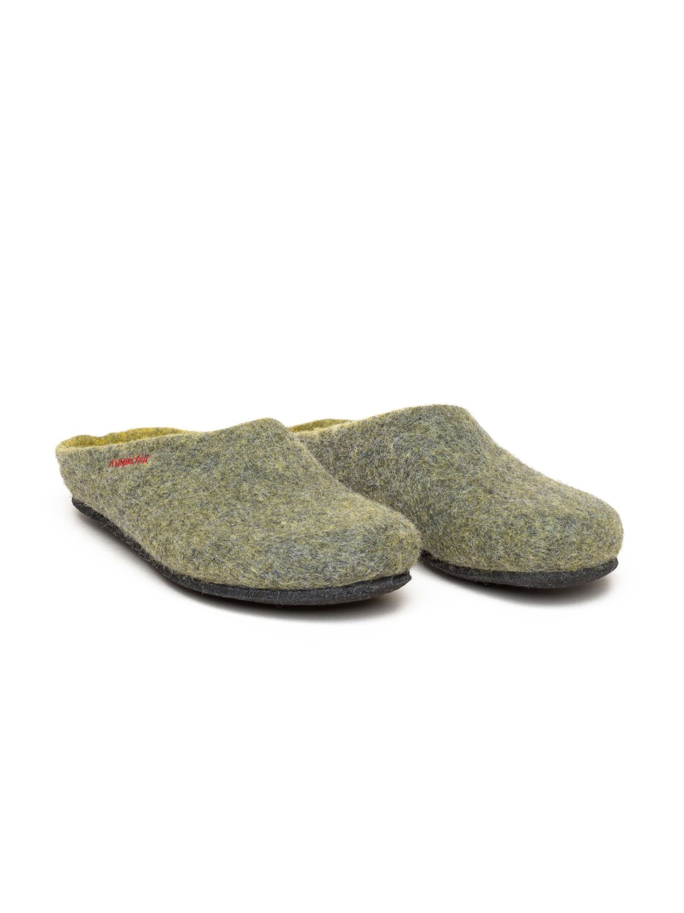 MagicFelt Slippers 'Filzpantoffel Magicfelt 709' in Yellow