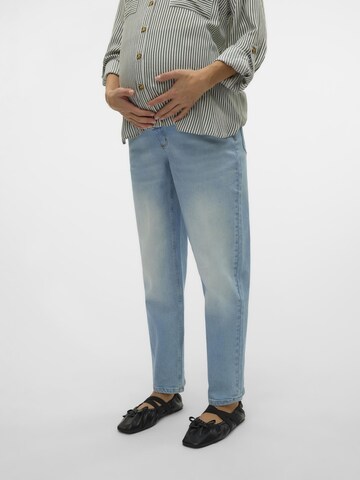 Vero Moda Maternity Tapered Jeans i blå: forside