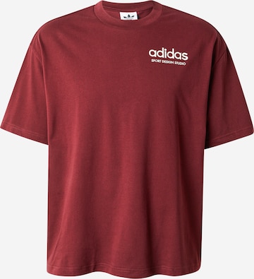 ADIDAS ORIGINALS Koszulka w kolorze czerwony: przód