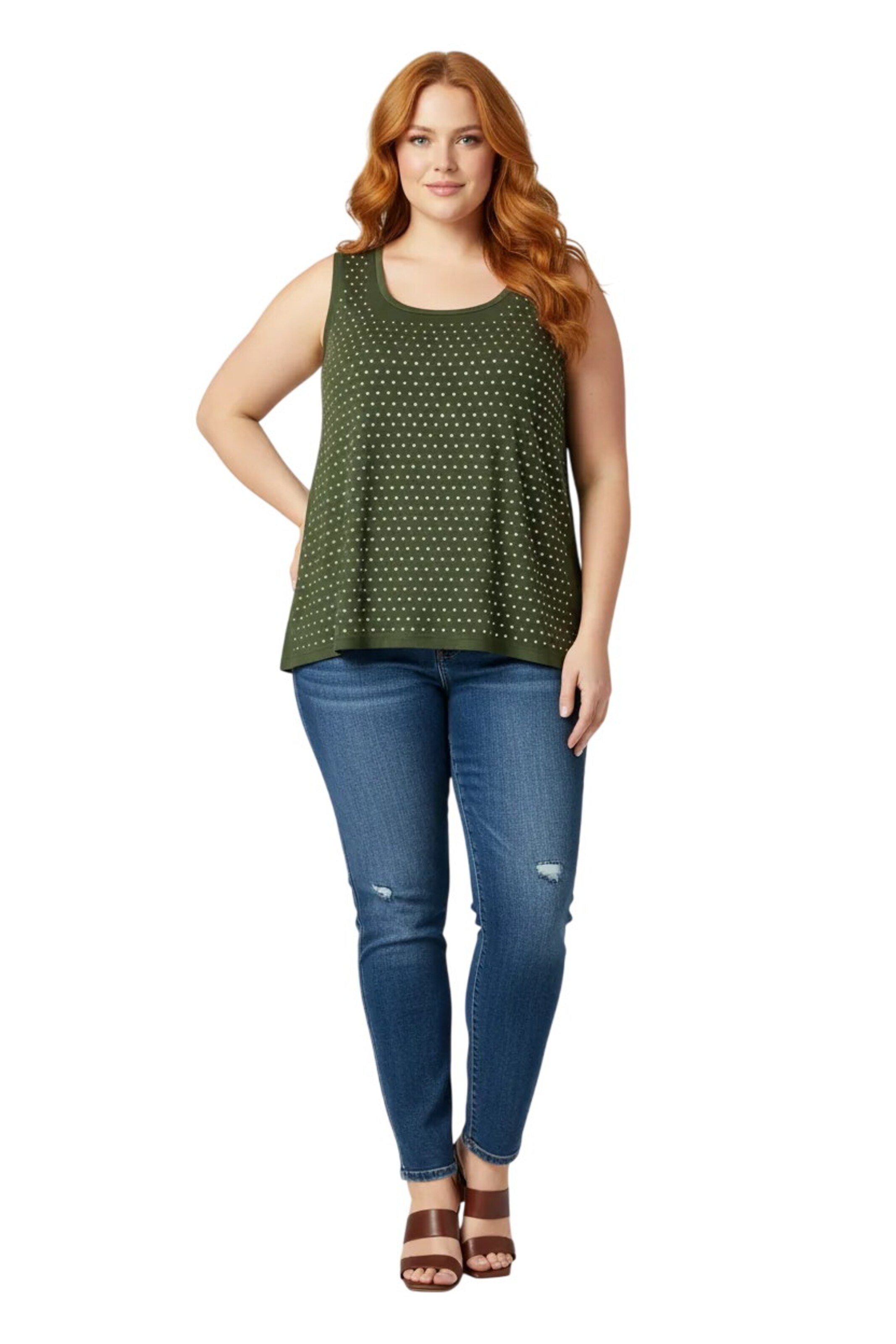Shape Of You Blouse in Green: front