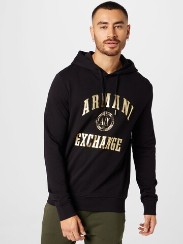 ARMANI EXCHANGE Sweatshirt in Black: front