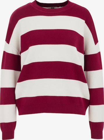 WE Fashion Πουλόβερ σε κόκκινο: μπροστά