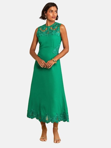 Robe love & roses en vert : devant