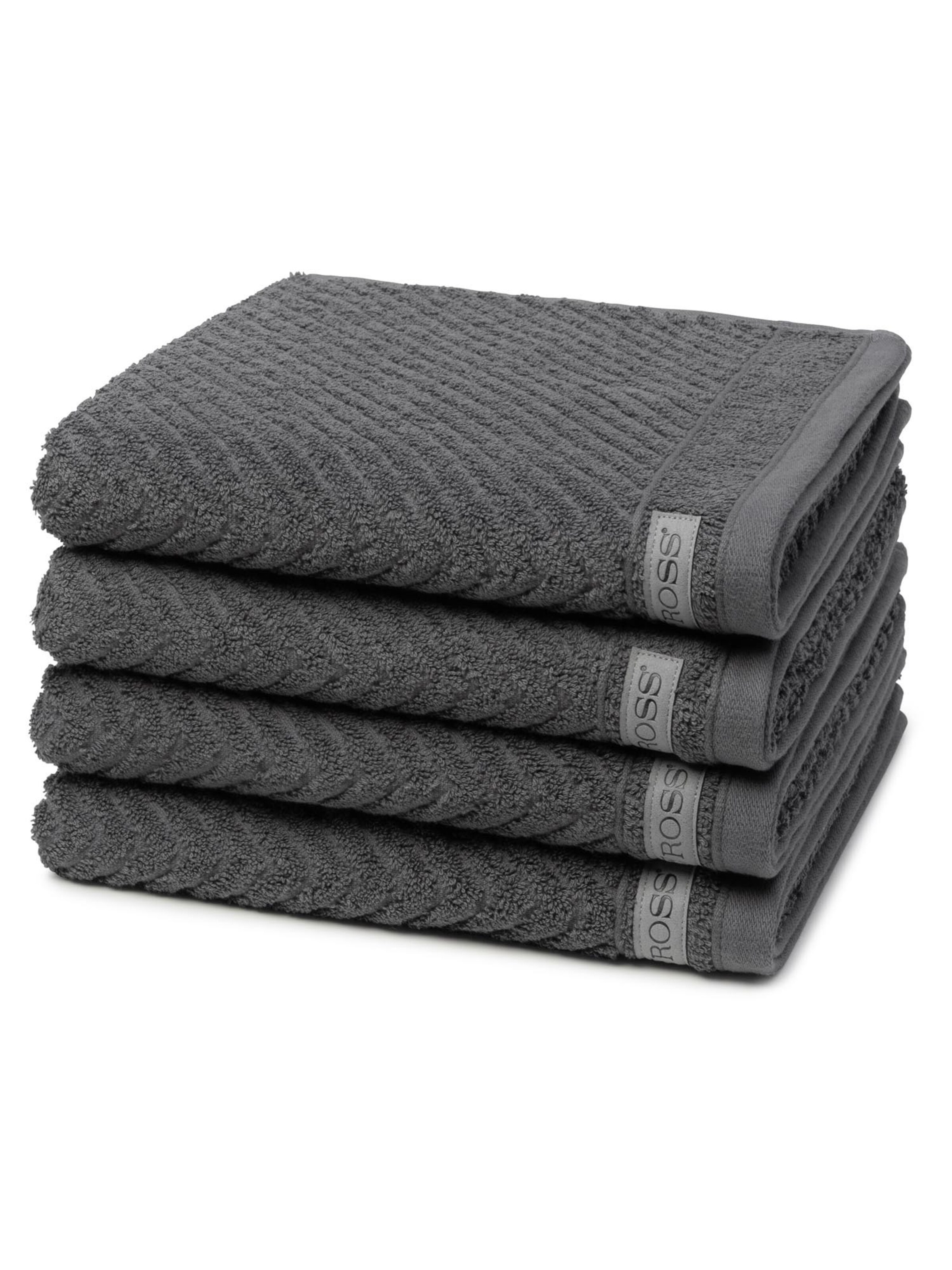 ROSS Handtuch 'Smart'‌‌‌‌‌‌‌‌‌‌ in Grau: Vorderseite