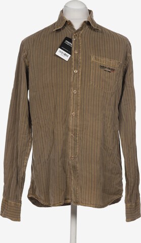 Carlo Colucci Button Up Shirt in L in Brown: front