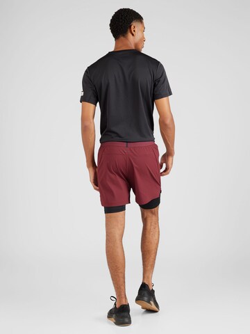 ADIDAS PERFORMANCE Regular Sports trousers 'Power Workout' in Red