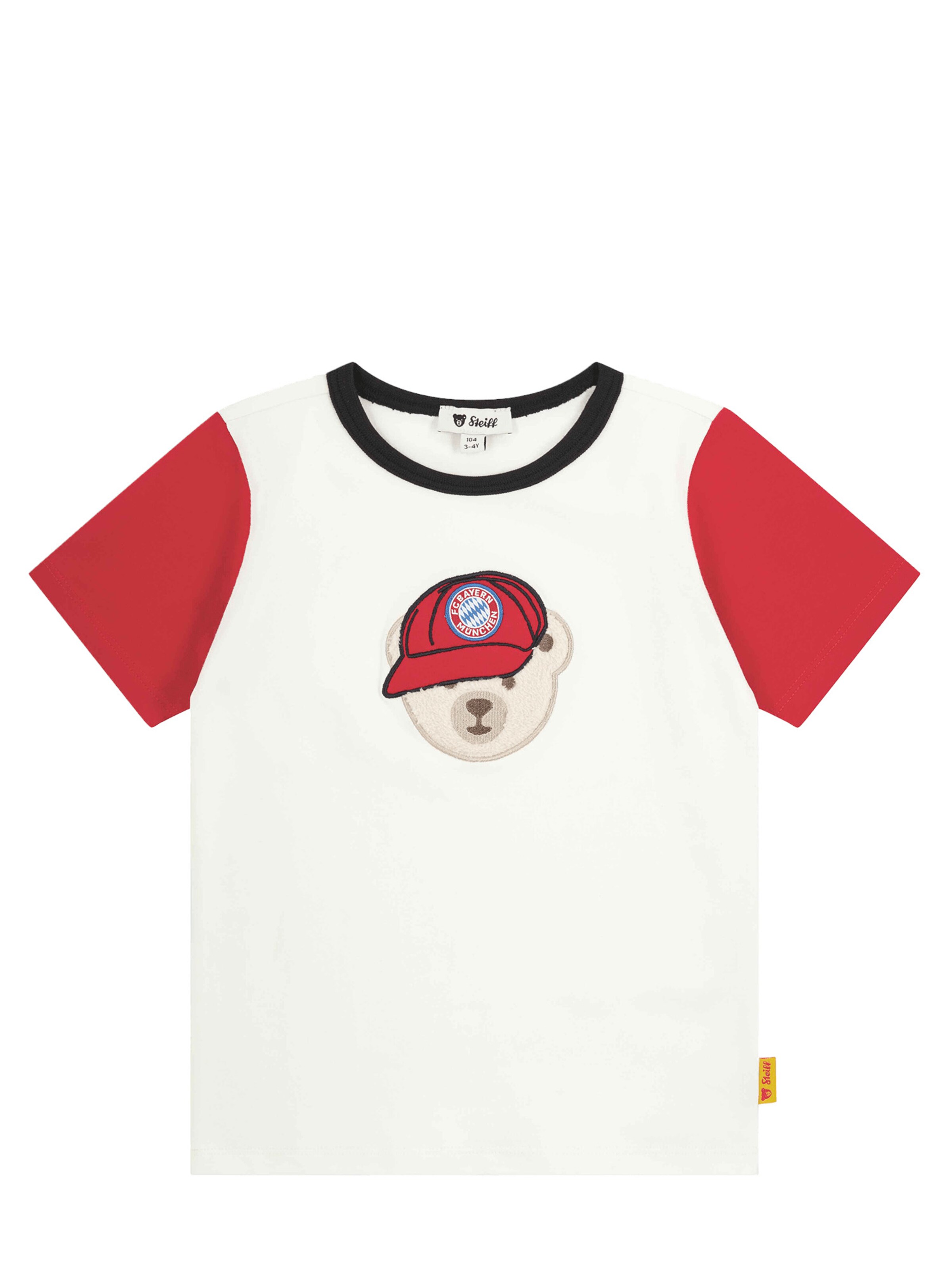 FC BAYERN MÜNCHEN Shirt 'FC Bayern X Steiff' in Red: front