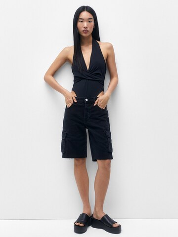 Pull&Bear Shirtbody in Schwarz