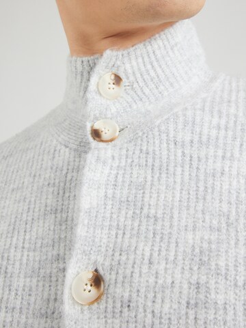 Key Largo Gebreid vest 'LUZERN' in Grijs