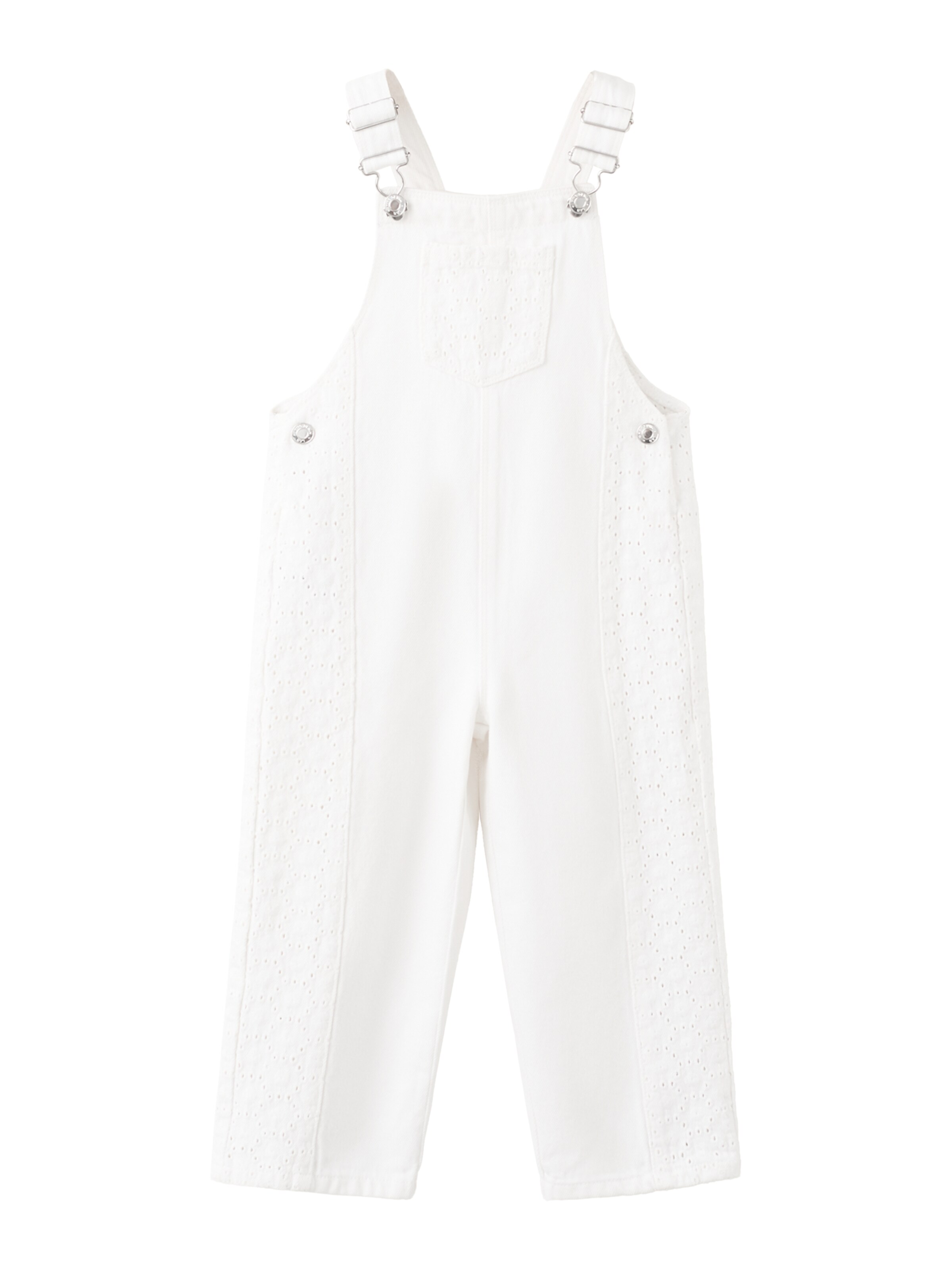 MANGO KIDS regular Overalls 'BLANCA' i hvid: forside