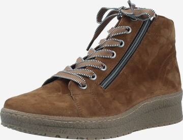 SEMLER Lace-Up Ankle Boots in Brown: front