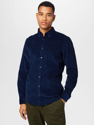 STRELLSON Regular fit Button Up Shirt in Blue: front