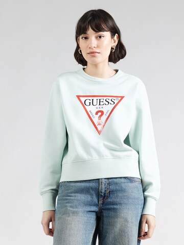 GUESS Sweatshirt in Blauw: voorkant