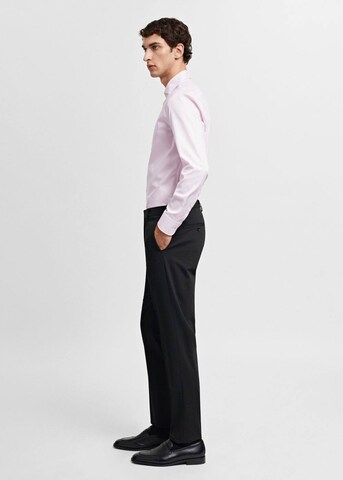 MANGO MAN Slim Fit Hemd 'Lakecity' in Pink