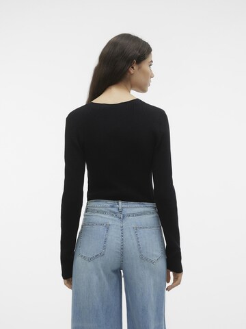 VERO MODA Knit cardigan 'VMGold' in Black