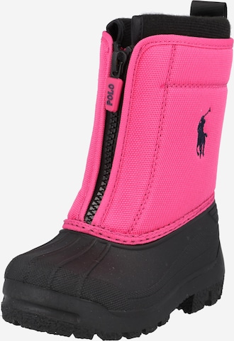 Polo Ralph Lauren Snowboots 'QUILO' in Roze: voorkant