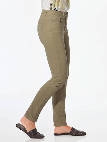 Goldner Skinny Jeans 'BELLA' in Green