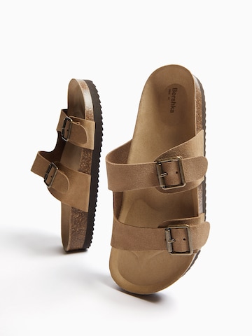 Mule Bershka en marron