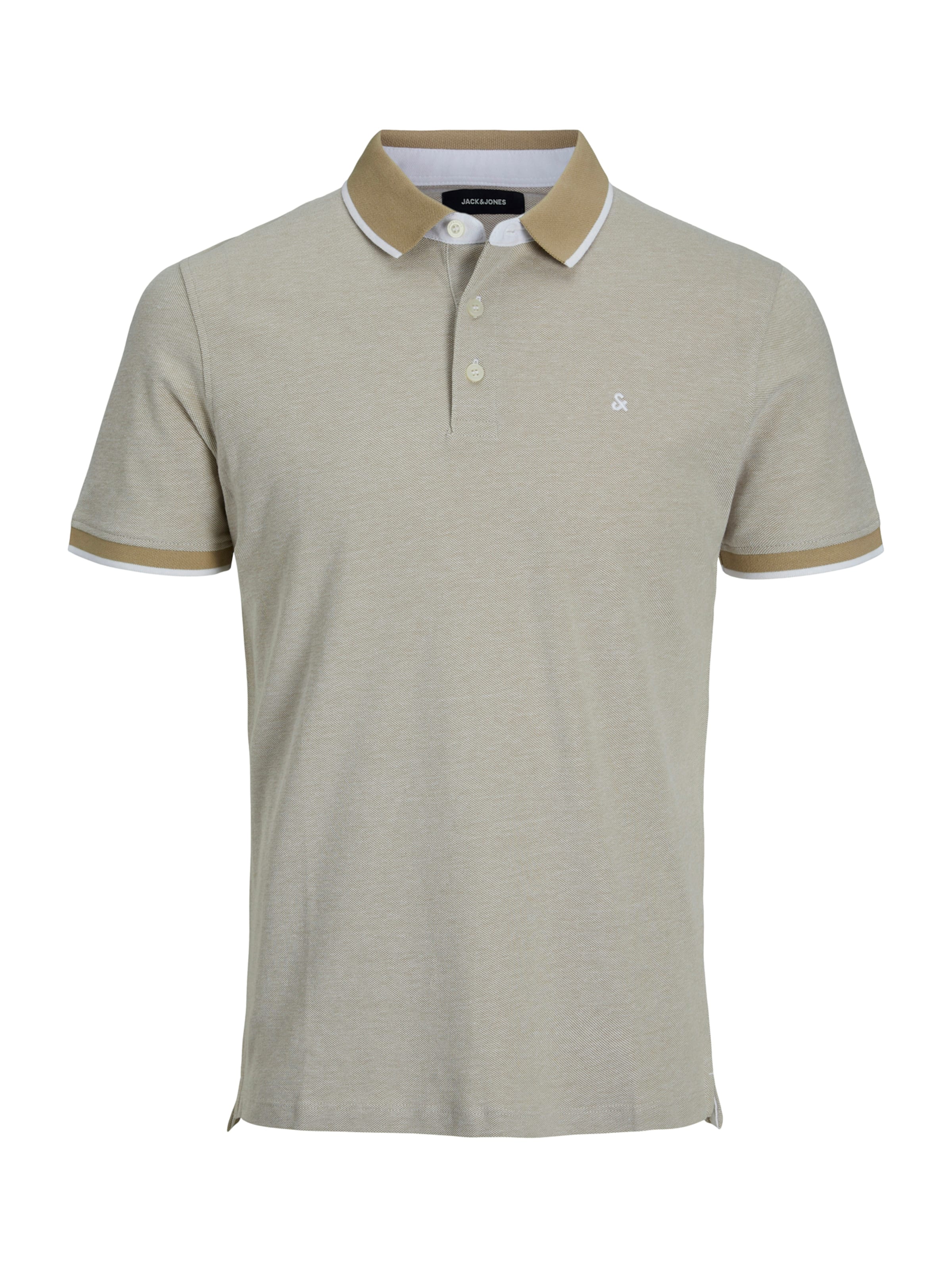 Jack & Jones Plus Poloshirt 'JJEPAULOS' in Braun: Vorderseite