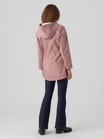 VERO MODA Weatherproof jacket 'Malou' in Pink