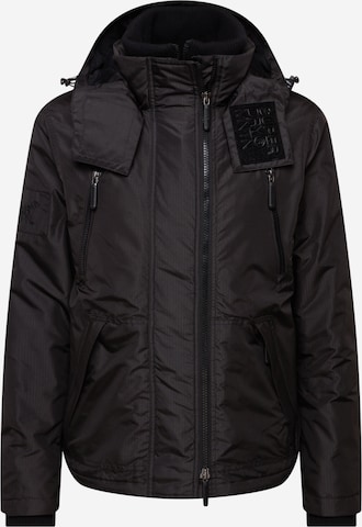 Veste d’hiver 'Mountain' Superdry en noir : devant