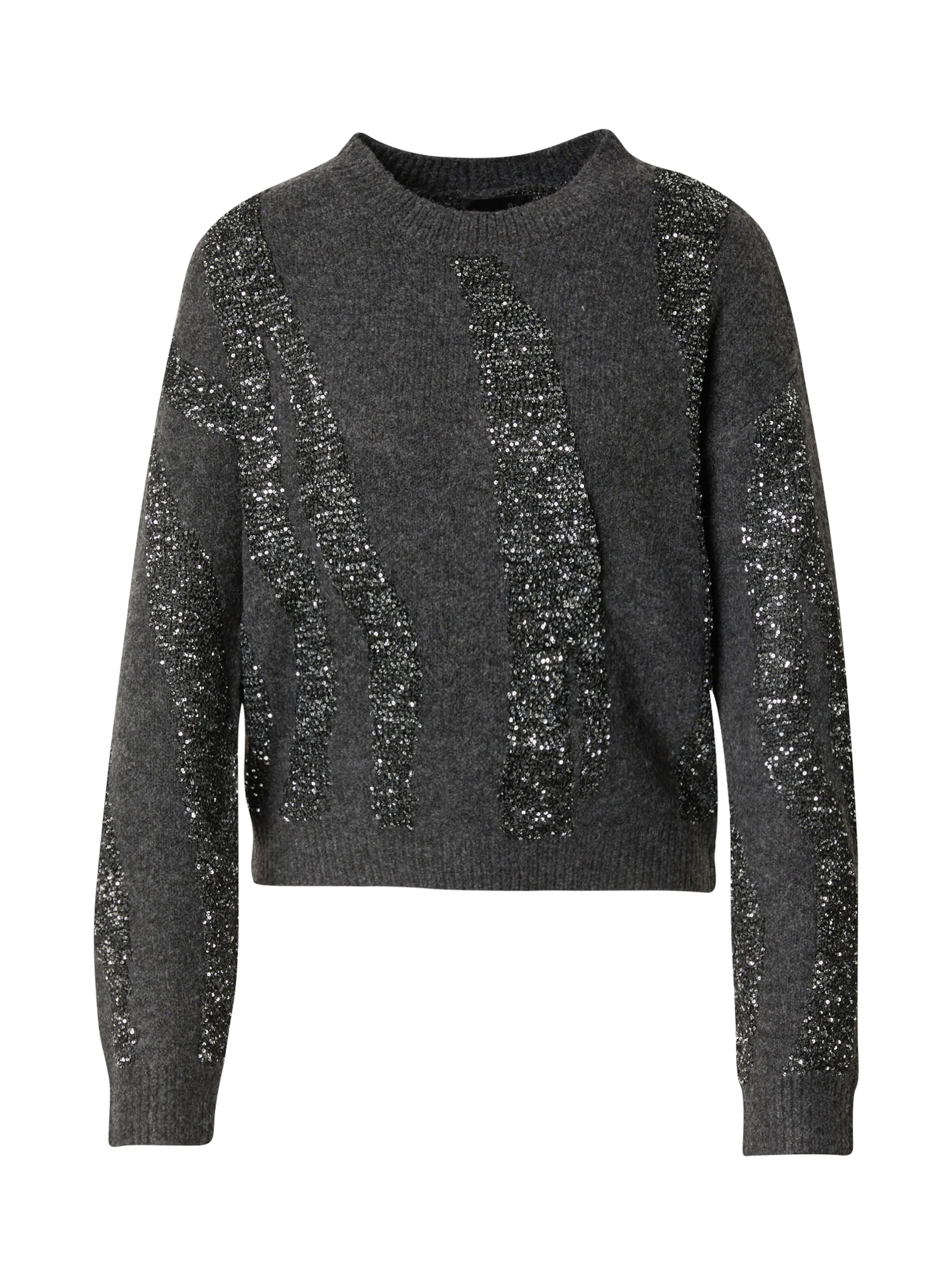 PIECES Trui 'PCRADA' in Grijs: voorkant