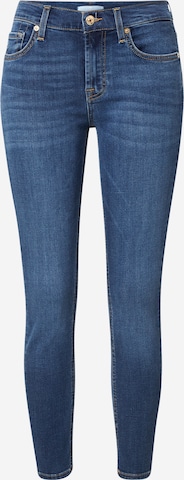 7 for all mankind Skinny Farkut 'Duchess' värissä sininen: etupuoli
