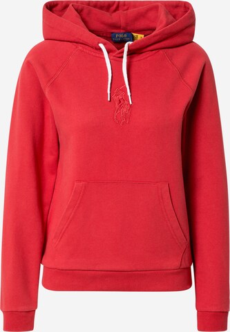 Sweat-shirt Polo Ralph Lauren en rouge : devant