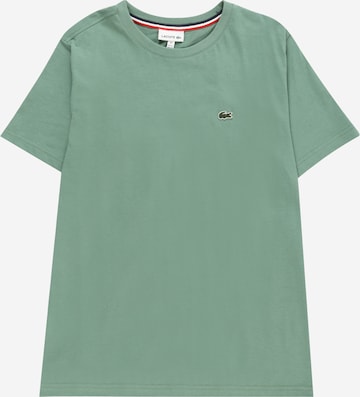 LACOSTE Тениска в зелено: отпред