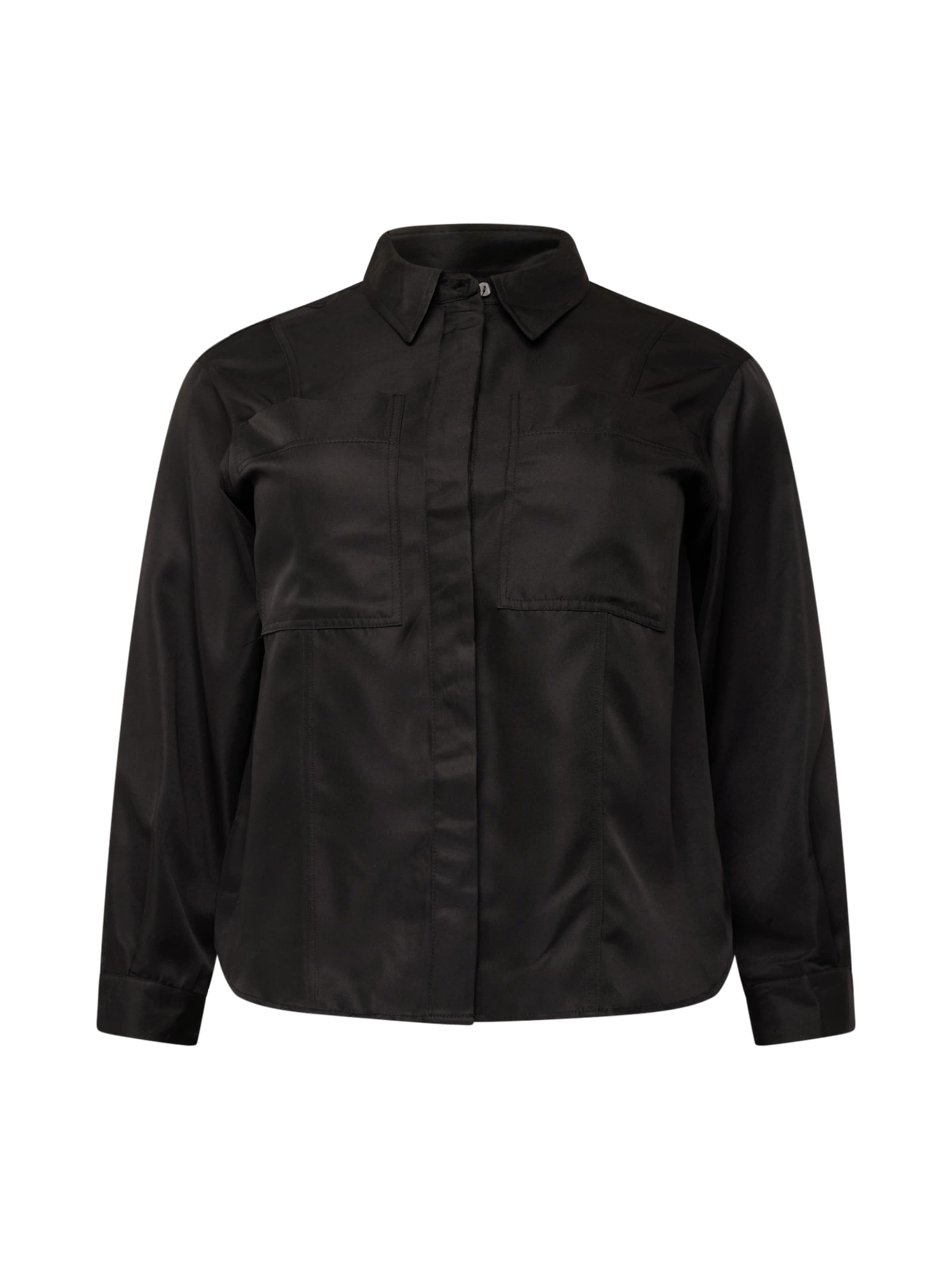 Vero Moda Curve Bluse 'SIKKA' in Schwarz: Vorderseite