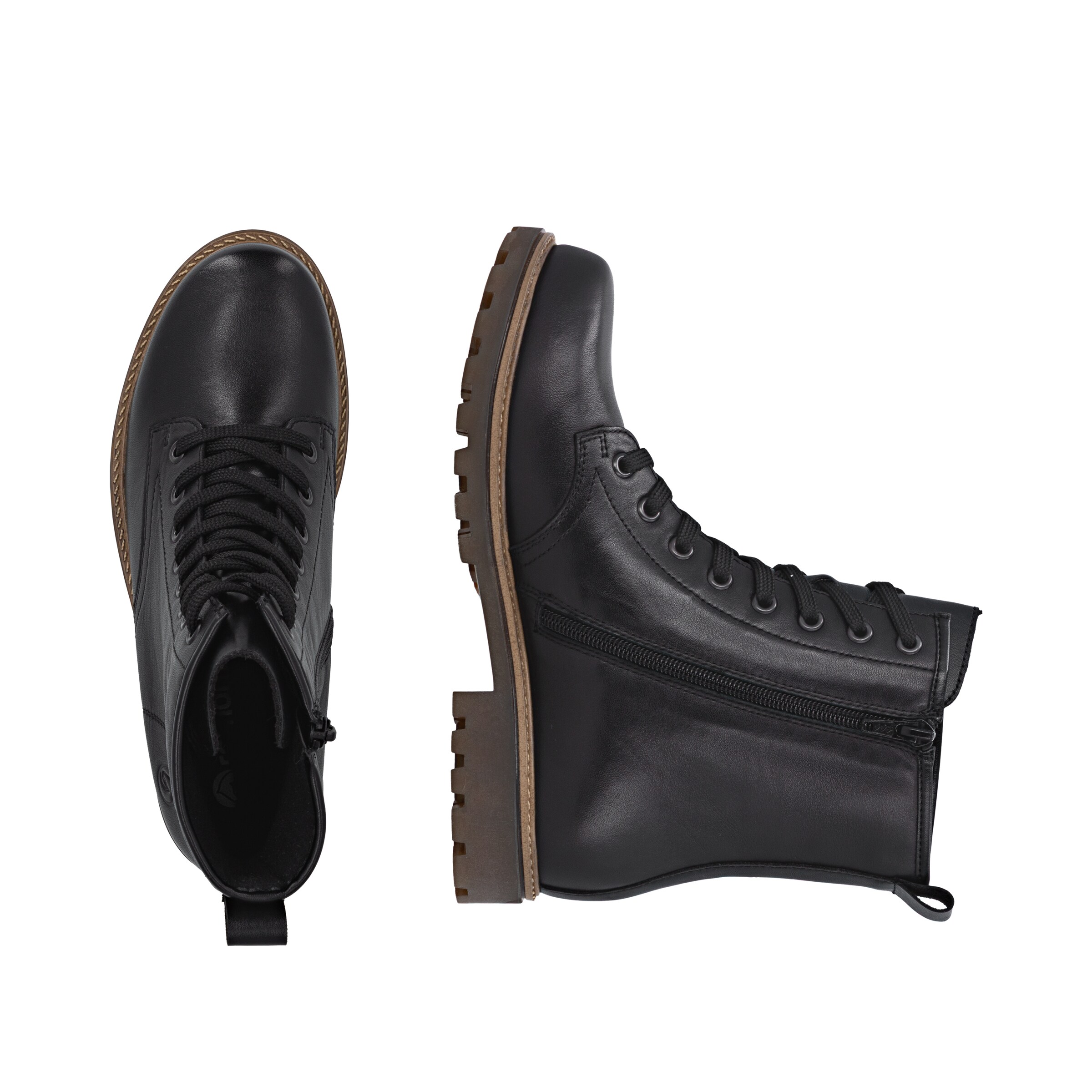 Bottines à lacets REMONTE en noir