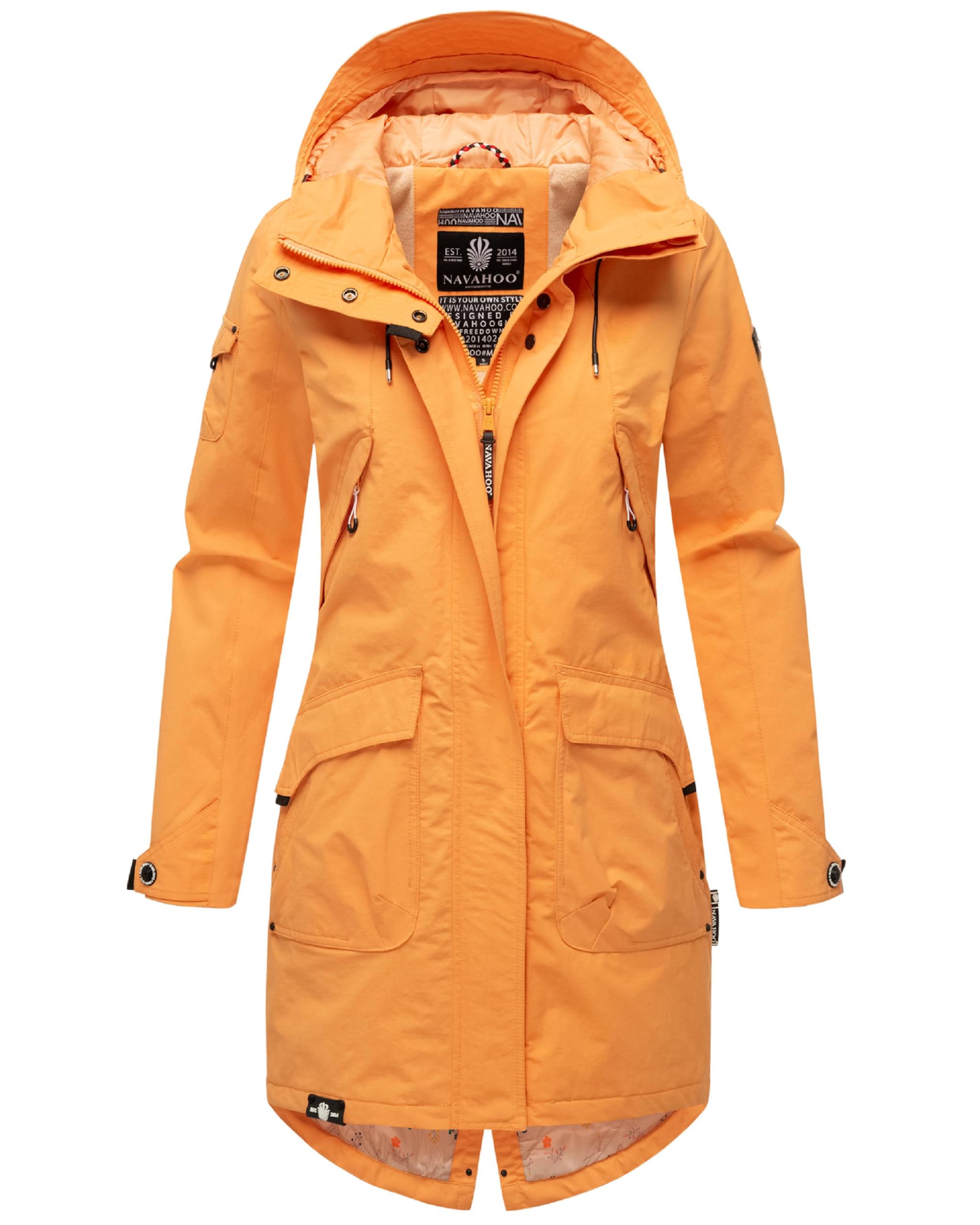 NAVAHOO Funktionsjacke 'Pfefferschote' in Orange: Vorderseite