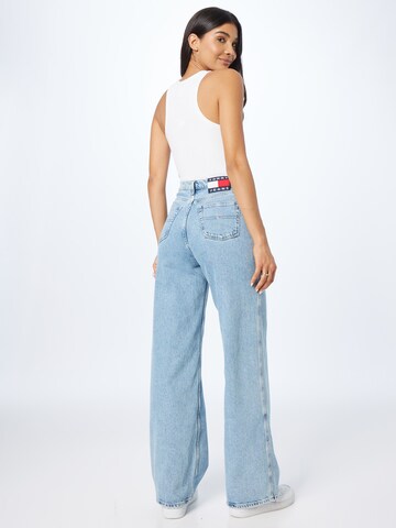 Tommy Jeans Wide Leg Jeans 'Claire' in Blau