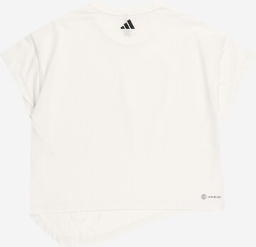 ADIDAS SPORTSWEAR Sportshirt 'Hiit 3-Stripes Quickburn' in Weiß
