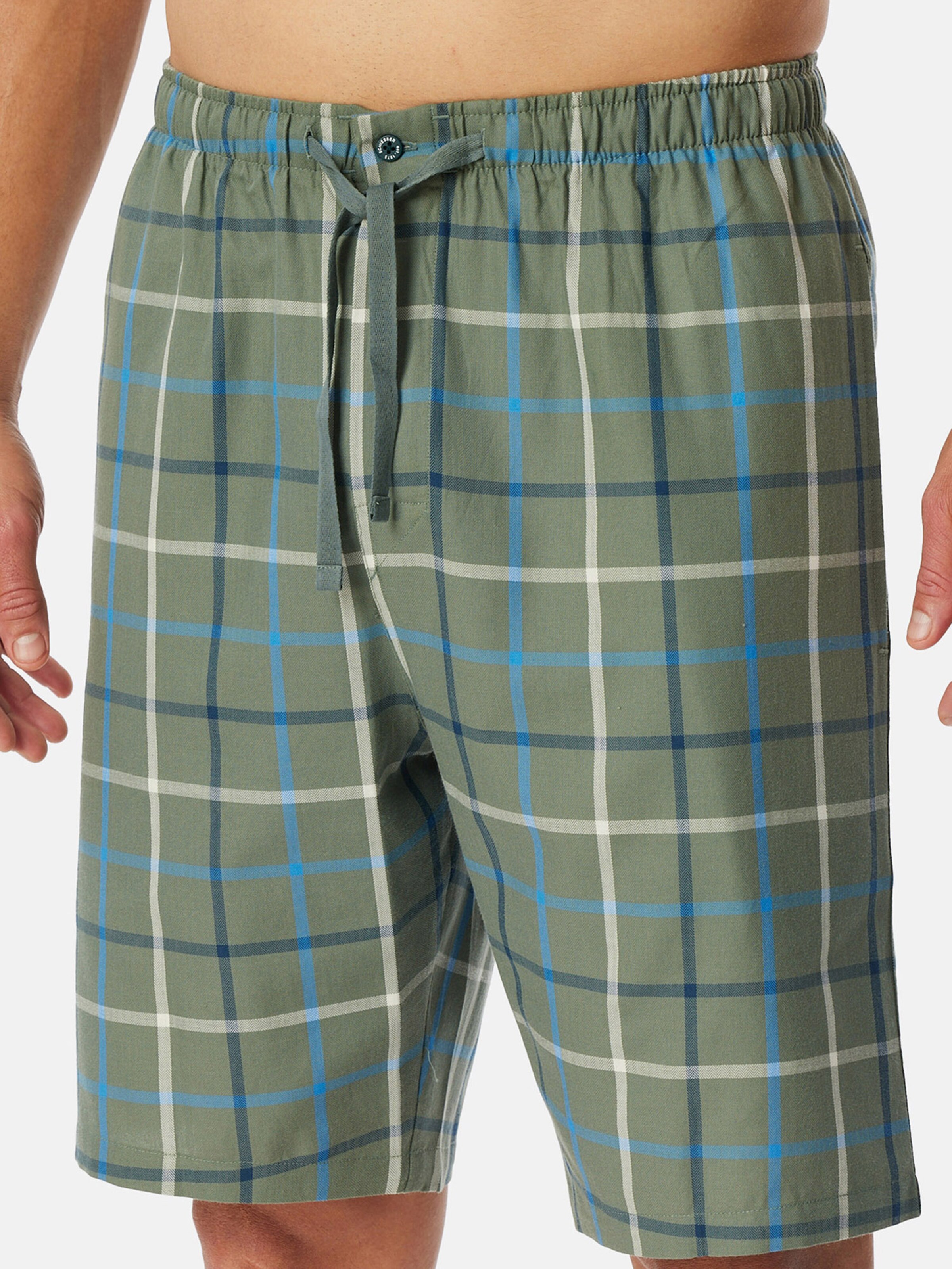 Pantalon de pyjama ' Bermuda - Mix + Relax ' SCHIESSER en vert : devant