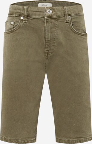 ESPRIT Regular Jeans in Groen: voorkant